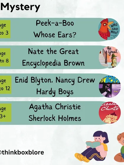 Mystery is one of the most popular genres because it is so easy to get hooked! The suspense and clever clues in these stories will have your child turning pages, making it a perfect genre for reluctant readers.