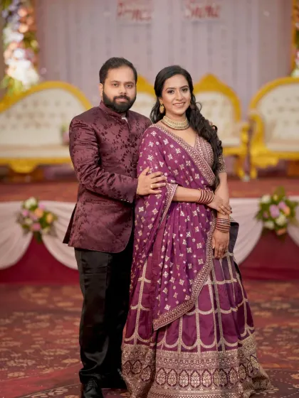 A classic posed portrait of the couple at their engagement. We ensure a mix of candid and formal shots to provide a complete collection of memories.