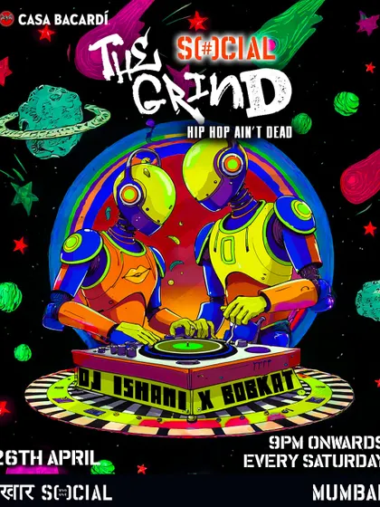 A Casa Bacardi sponsored flyer for The Grind. We partner with brands that get the culture.