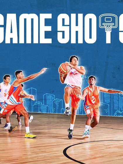 Game shots. Gravity isn't holding our players back as they elevate for a tough finish in the paint.