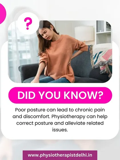 Did you know that poor posture is a leading cause of chronic pain? Physiotherapy is highly effective in correcting alignment and alleviating related issues like backaches and headaches.