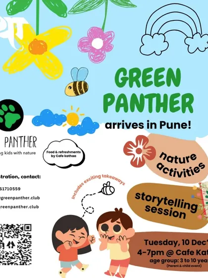 Announcing our arrival in Pune with a special get-together event at Cafe Kathaa, featuring nature activities, storytelling, and refreshments.