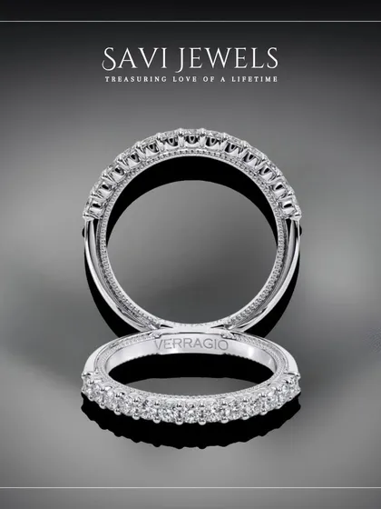 An eternity band is a timeless symbol of unending love. This classic design features a full circle of brilliant diamonds, crafted with precision to be worn alone or stacked with an engagement ring.