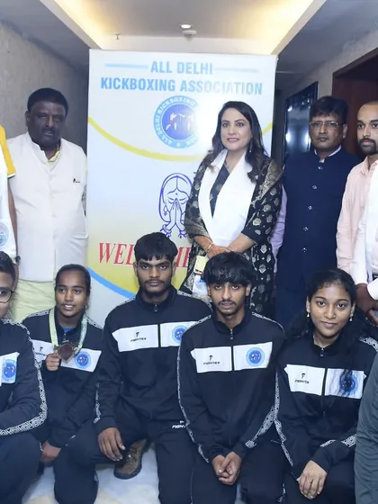 Another shot with the athletes and officials. Their success is our collective goal, and it's a privilege to be part of their journey.