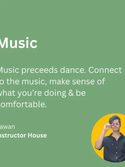 Tip from instructor Pawan: Connect to the music first.
