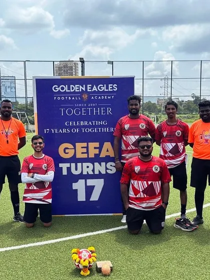 Seventeen years of trust and togetherness. The Golden Eagles coaching staff celebrates our long legacy of developing young football talent in Dombivli. We are a family united by our love for the game.