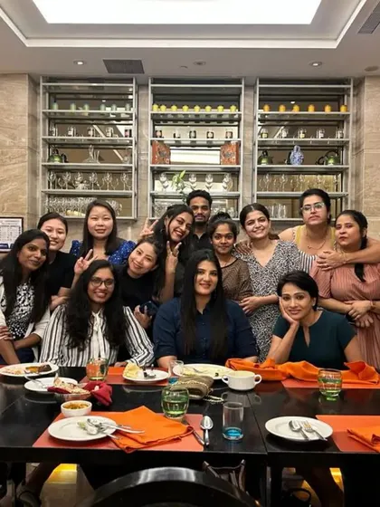 A well-deserved team dinner with my dermatology colleagues. Building strong relationships with my peers not only makes work more enjoyable but also fosters a collaborative environment for better patient care.