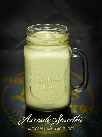 This is our creamy Avocado Smoothie, a popular choice for its smooth texture and rich flavor. It's a satisfying drink that supports your wellness goals.