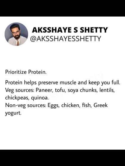 To lose weight with hypothyroidism, prioritizing protein is key. It helps preserve muscle and keeps you full. I recommend both vegetarian sources like paneer and tofu, and non-vegetarian sources like eggs and chicken.