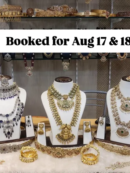 A quick look at some of the beautiful sets that were recently booked. I always recommend booking in advance to secure your favorite pieces for your special date.