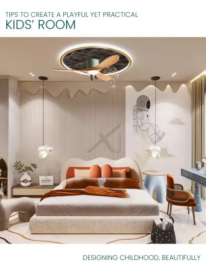 A child's room is a world of its own. We designed this space to be both playful and practical, incorporating imaginative themes, custom storage solutions, and durable materials to create a room that inspires creativity and grows with the child.