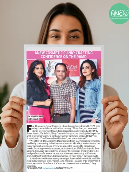 I am proud to be featured in the Bangalore Times for my work with Bangalore Times Fashion Week. The article highlights my philosophy: confidence should feel authentic, not manufactured, and my goal is to help you feel confident in your own skin.