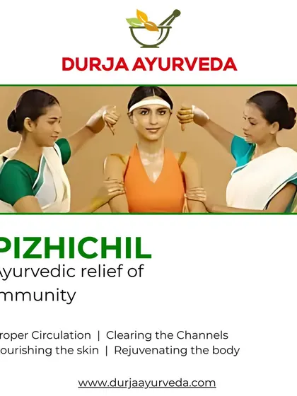 Pizhichil, a royal oil bath therapy, is excellent for nourishing the skin. This treatment improves circulation and clears the body's channels, leading to rejuvenated and healthy skin.