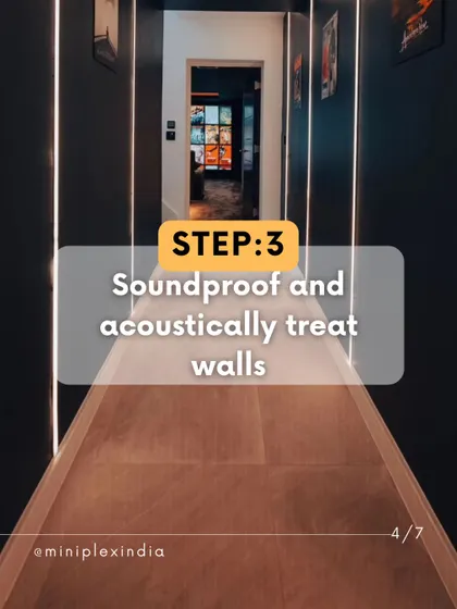 Step 3: Soundproofing and acoustically treating the walls. This is a critical step that I never skip, as it's the key to achieving cinematic sound.