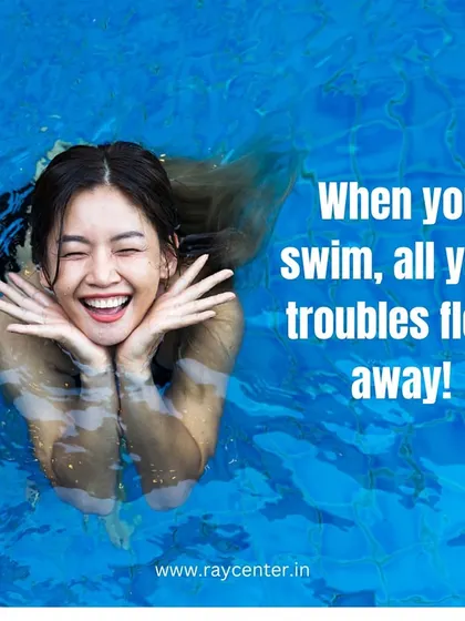 It's true! There's something magical about being in the water that makes all your troubles float away. Come experience the pure joy of swimming.