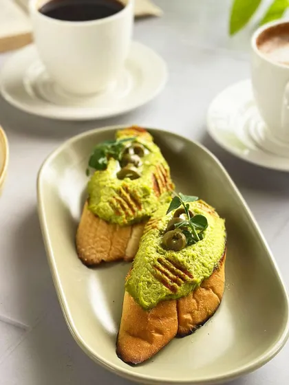 Step into our cafe where every bite is a delight. Our avocado bruschetta is a healthy and delicious option for a light meal or snack.