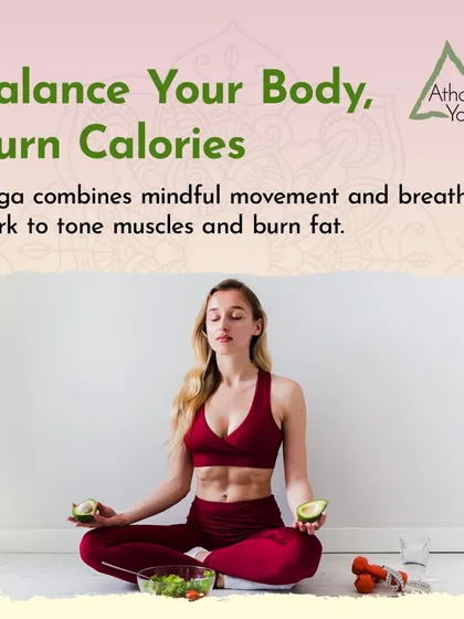 Balance your body and burn calories. Yoga combines mindful movement and breathwork to tone muscles and support healthy weight management.