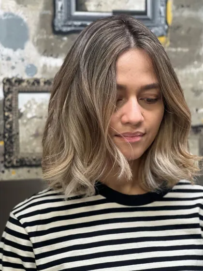 The beauty of blondes. A chic, short blonde bob that is modern and stylish.