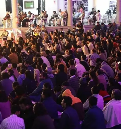 The wonderful audience at the Saptak festival in Ahmedabad. Your energy and appreciation are what give life to our music. Thank you for your love and blessings.