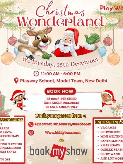 Here is the full event poster for the Christmas Wonderland, detailing all the inclusions in the ticket price, from the Santa show to the play area access. I believe in transparent and value-packed offerings.