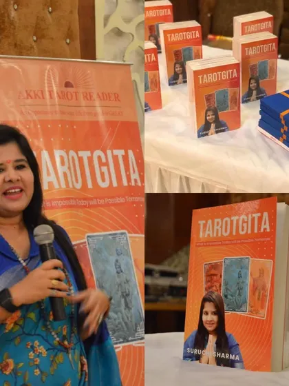 From speaking at my book launch to seeing stacks of TarotGita ready for readers, this journey has been incredible. My intention was to create a tool that helps you understand your life's patterns and explore your future.