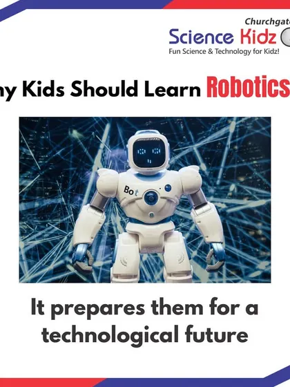 Why should kids learn robotics? It prepares them for a technological future. Robotics offers a direct path for kids to become technologically fluent while learning core math and science principles through inquiry-based projects.