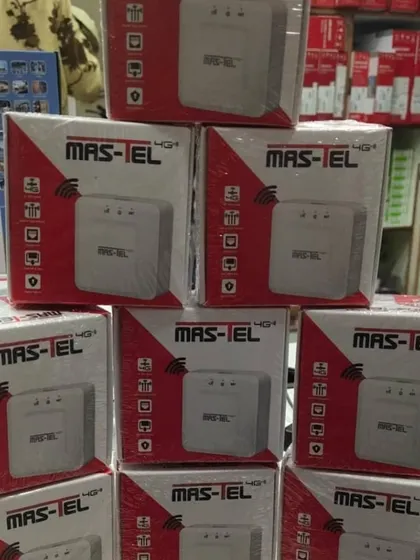 Stock of Mas-Tel 4G+ routers, which I use to provide reliable internet for 4G camera systems in areas without broadband.