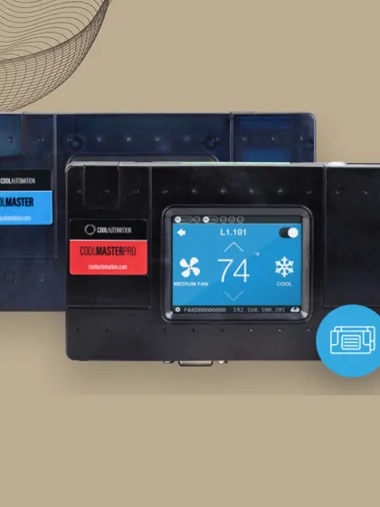 The CoolMaster and CoolMasterPro controllers offer powerful integration for various HVAC systems. Their onboard screens provide technicians and homeowners with at-a-glance status and diagnostic information.