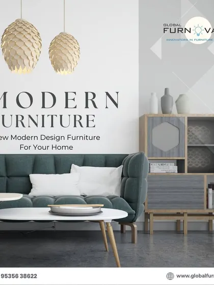 An announcement for our new modern design furniture collection for your home.