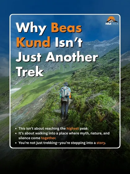 Beas Kund isn't just another trek. It's about walking into a place where myth, nature, and silence come together.