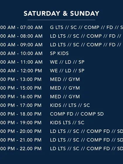 Our weekend schedule for the 25m pool offers flexibility for those who can't make it on weekdays. We have batches for kids, competitive swimmers, and general lap swimming.