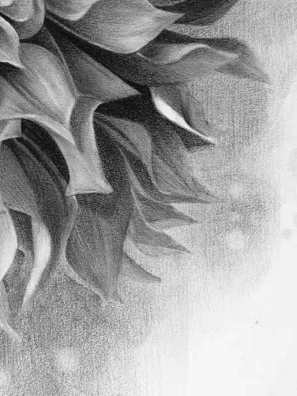 Another corner detail, showing the subtle background work.