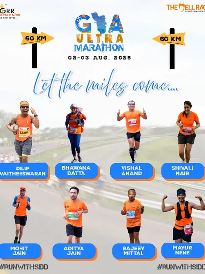 Let the miles come. Our 60 KM warriors for the Goa Ultra. Every step earned, every mile respected.