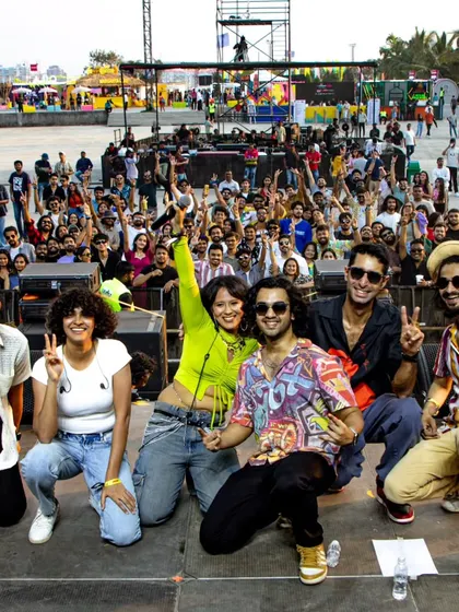 All smiles and good vibes on and off the stage at VH1 Supersonic. I believe in creating a full party atmosphere, ensuring the audience has an unforgettable time.