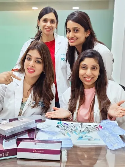 My team of doctors after a busy week of transforming faces and injecting confidence with fillers. We are passionate about using our skills to help patients feel their best.