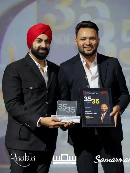 I was incredibly honored to be recognized in the Economic Times' 35 Under 35 list. This award isn't just a personal milestone; it's a testament to the passion and relentless hard work my team and I dedicate to every single wedding. It’s proof that our detail-oriented approach and commitment to creating dream weddings gets noticed.