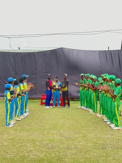 The presentation ceremony for the Cricket Talent Cup 2.0.