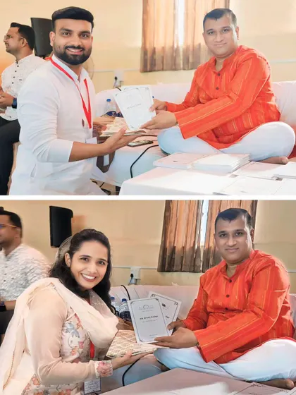 Feeling blessed after completing the Art of Living Volunteer Training Program. This journey of self-discovery enriches my ability to guide others.