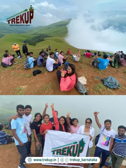 Our groups celebrating at the top of Netravathi. It is a place to make new friends who share a love for the outdoors.