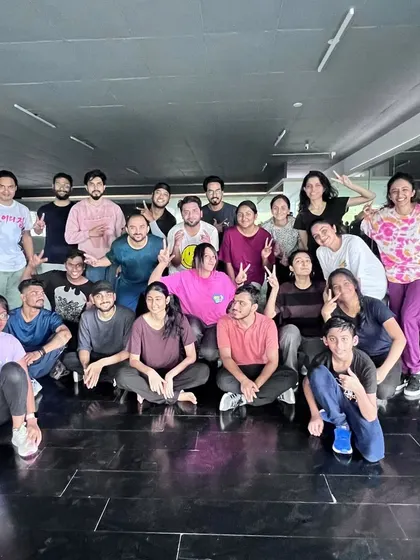 We Love Streets. A group of our students posing after a street dance session. To join our HipHop India dance community, just give us a call.