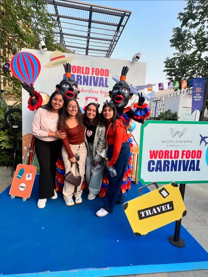 Another happy group enjoying the photo opportunities at the World Food Carnival. My events are designed to be as fun as they are delicious.