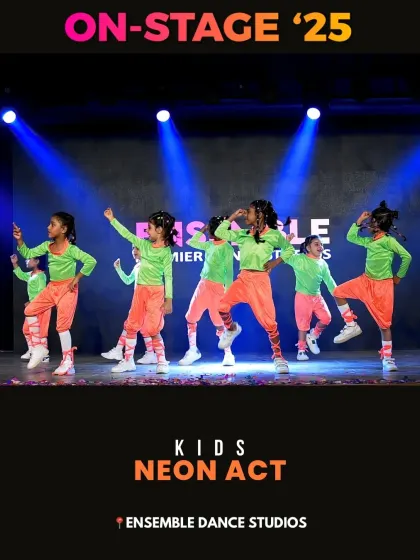 Our kids' neon act was a vibrant and energetic performance. We use colorful costumes and upbeat music to create exciting routines for our young dancers.
