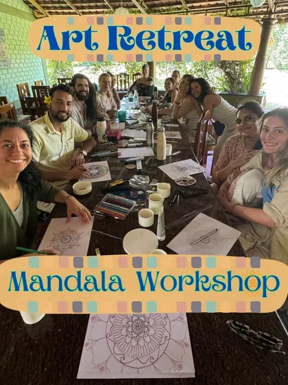 Captions will provide specific details about each retreat, its facilitators, and the daily activities, as seen in the media (e.g., "Learn the theory of Qigong and Traditional Chinese Medicine," "A serendipitous meeting at our ashram led to the creation of our Yin Yang Yoga retreat," "Daily offerings at our Bhakti retreat include kirtan and ecstatic dance.").