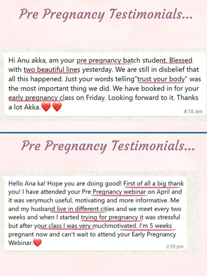 "Blessed with two beautiful lines." This student's journey was supported by the mantra to "trust your body." I love seeing my students move from pre-pregnancy to early pregnancy classes.