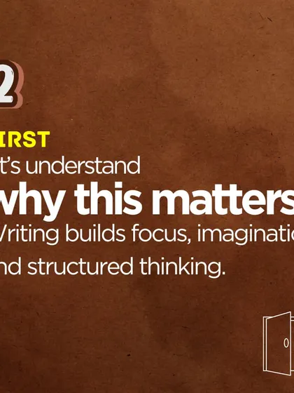 Your child might be a great speaker, but can they express their thoughts clearly on paper? Writing teaches them to organize ideas, develop imagination, and communicate with depth. These skills, in turn, make them even better speakers.