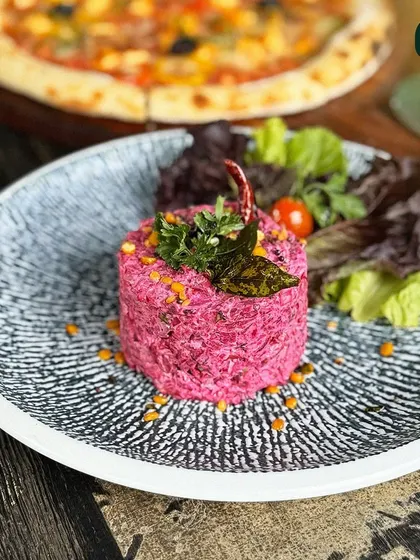 Our Beetroot Pachadi is a vibrant and healthy dish, offering a refreshing taste of South Indian cuisine.