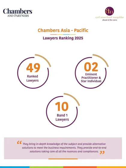 An overview of our lawyer rankings in the Chambers Asia-Pacific 2025 guide, where 49 of our lawyers were recognized for their in-depth knowledge and solution-oriented mindset.