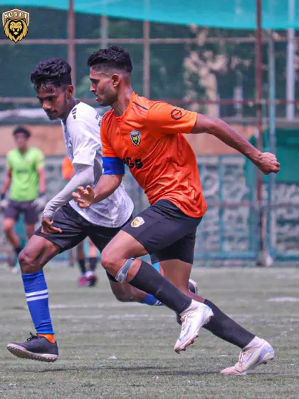A player on the run during our victory against India Rush SC, demonstrating speed and agility.