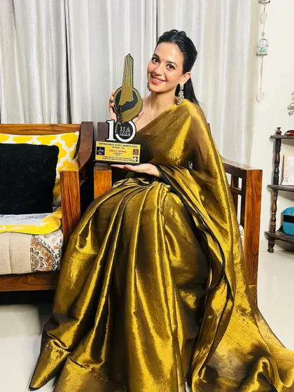And she won. So proud to have styled Shruti for the night she received the award for her incredible performance in 'Heeramandi'.