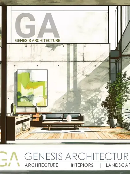 We design happy spaces filled with daylight. This interior render shows how we use large windows and open layouts to create bright, airy living areas that feel connected to the outdoors, even from within the heart of the home.